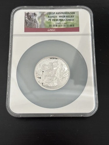 2013 Australia 5 oz Silver Koala PF-70 NGC (High Relief)