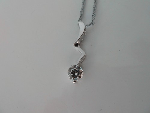 Colgante/collar/cadena de plata esterlina 925, piedra cz grado AAAAA, nuevo con etiquetas - Imagen 5 de 7