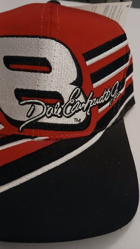 Cappello Chase Authentics Dale Earnhardt #8 con schienale a scatto. Nuovo con etichetta. Strisce rosse. Regolabile. - Foto 2 di 10
