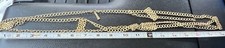 Vintage 36 18 Circum Gold Tone Metal Belt Or Belly Costume Jewelry