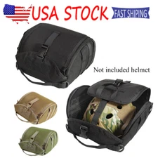 Tactical Helmet Bag Case Molle Helmet Pack Storage Handbag Gear Bag Carrying US