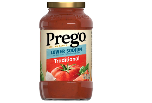 Prego Traditional Lower Sodium Pasta Sauce, 23.5 Oz Jar - 第 1/4 張圖片