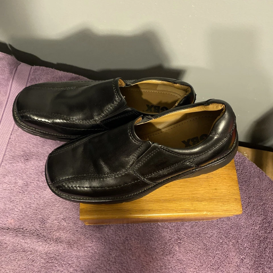 Мокасины без шнуровки GBX Currency мужские размер 10 М Y2K винтажные черные - Изображение 4 из 4