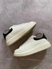 Rare Alexander McQueen Oversized Low Sneaker White/Black Size 5.5