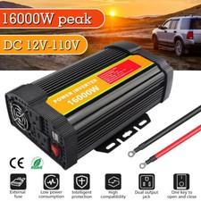 16000W 6000W 4000W 300W Car Power Inverter DC 12V to AC 110V Converter USB Port