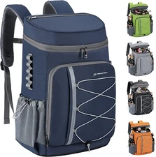 35 Can Cooler Backpack Leakproof Insulated Soft Cooler Bag for Camping Travel