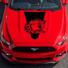 Fits Ford Mustang Vehicle Graphic Decal Sticker Hood Vinyl Tribal Horse Options