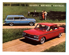 1961 Chevrolet Corvair Sales Brochure Chevy Sedan Coupe Lakewood Greenbrier Vtg 1961 Chevrolet Corvair Sales Brochure Chevy Sedan Coupe Lakewood Greenbrier Vtg