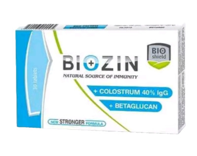 Biozin natürliche Immunquelle angereichert mit 40% IgG Lactoferrin, 30 Tabletten