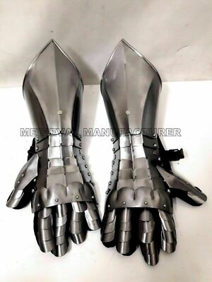 Christmas Medieval Knight Gauntlets Functional Armor Gloves Medieval SCA LARP