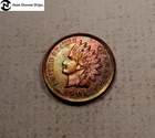 1901 Indian Head Penny Cent ~ Gem BU++ (rainbow toned) ~ Four Diamonds! (I911)
