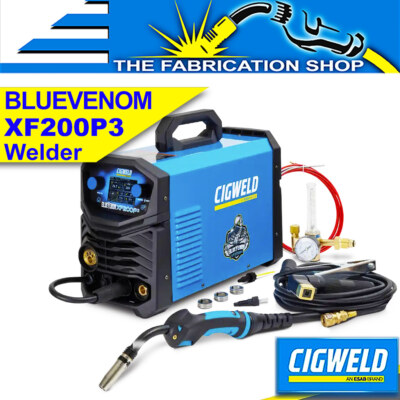 Cigweld Blue Venom XF200P3 Multi Mig Tig Stick Welder + Trolley
