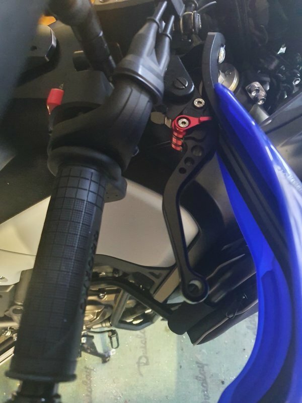 Leviers frein et embrayage noirs pour moto YAMAHA TENERE 700 2019-2021