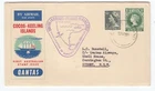 1955 Flight Cover Cocos KEELING Islands to Sydney AUSTRALIA QANTAS AIRMAIL