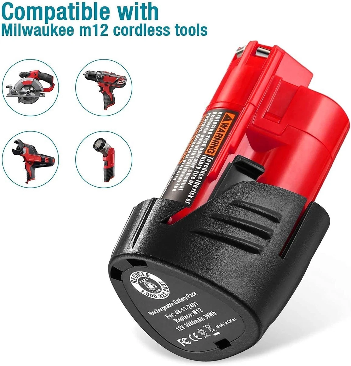 Milwaukee bateria 12v new arrivals