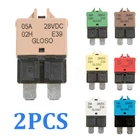 2X Fuse Circuit Breaker Manual Reset Blade Car Automotive Resetable 10/15/20/25A