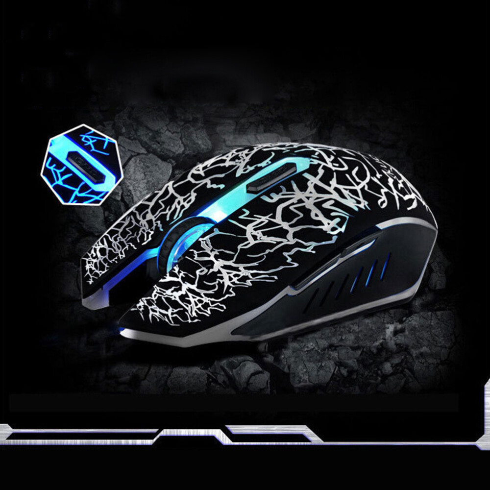 Silent Click Gaming Mouse USB 6 Buttons Optical Mouse for Desktop