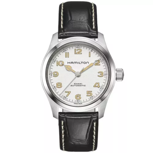 New Hamilton  Khaki Field Murph 38MM White Dial Leather Men's Watch H70405710