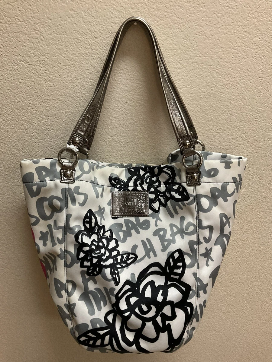 Coach graffiti tote hot sale