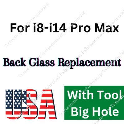 Lot Back Glass Replacement Rear Cover Big Hole For 8 X XR XS 11 12 13 14 Pro Max