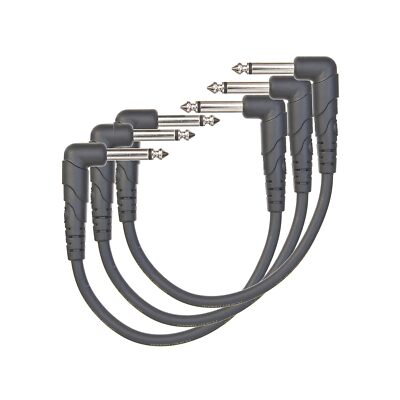 D'Addario Classic Series Patch Cable, 3-pack, 6 inches, PW-CGTP-305