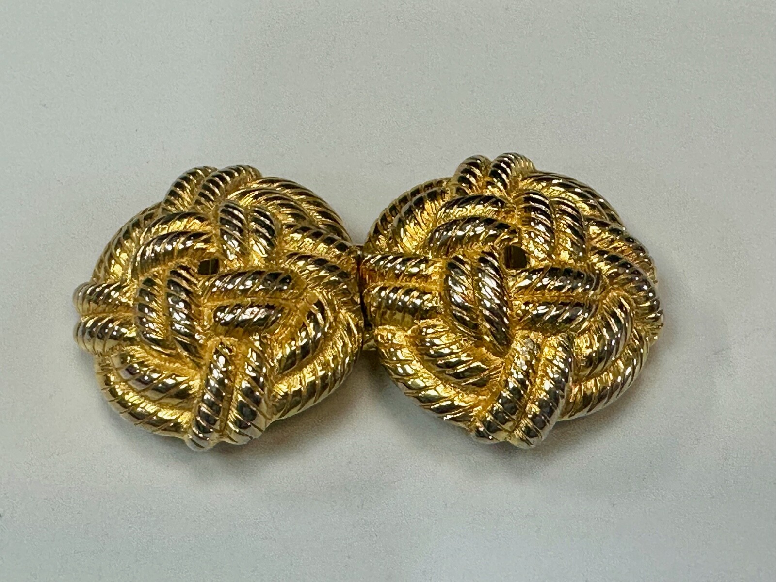 Square Knot Pattern Two Piece Interconnecting Vin… - image 13