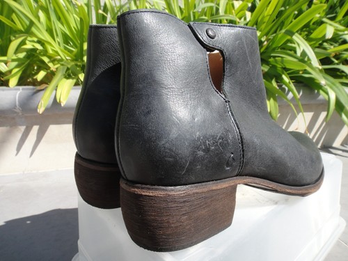OluKai LEHUA, Antiqued Full Grain Leather Ankle Boot Bootie, Black US7 SOLD OUT - Picture 6 of 12