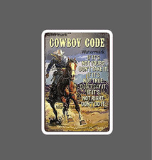 Cowboy Code Sticker Western Waterproof New Cowboy Code Sticker Western Waterproof New