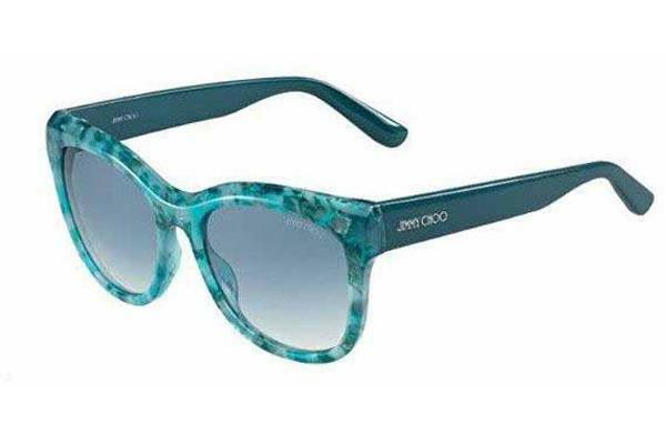 Jimmy Choo Teal Sunglasses Jimmy Choo JC5007 501219 Cat Eye Blue Sunglasses  main image 3