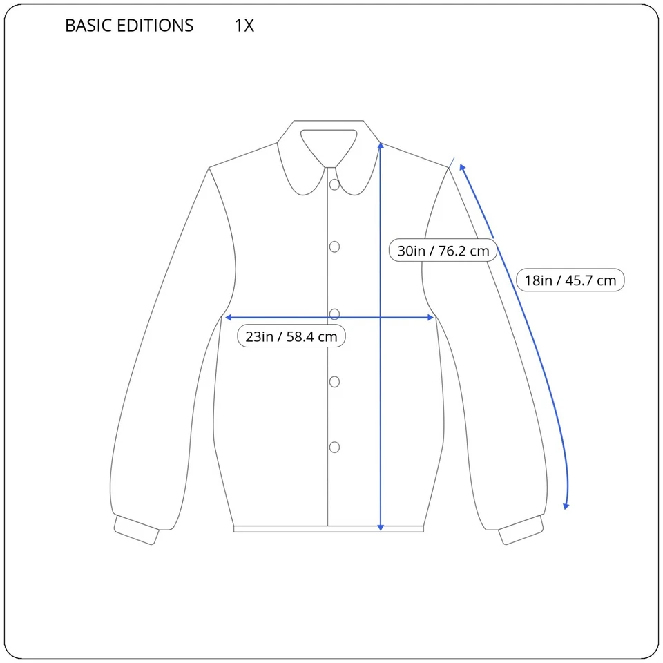Basic Editions Womens Top 1X 3/4 Sleeve Collar Blue Stripe Button Up Lightweight - Image 2 of 4