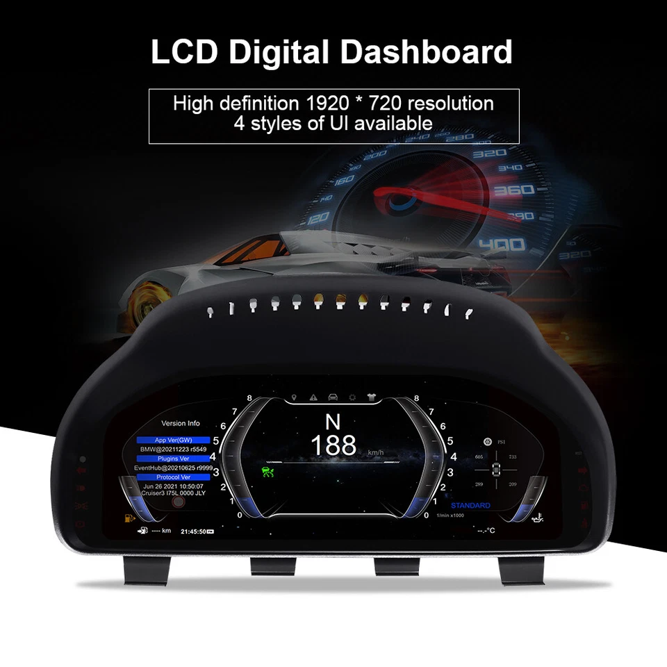 Cuadro de instrumentos velocímetro tablero de instrumentos digital BMW serie 5 F10 F11 F18 GT F07 - Imagen 3 de 4