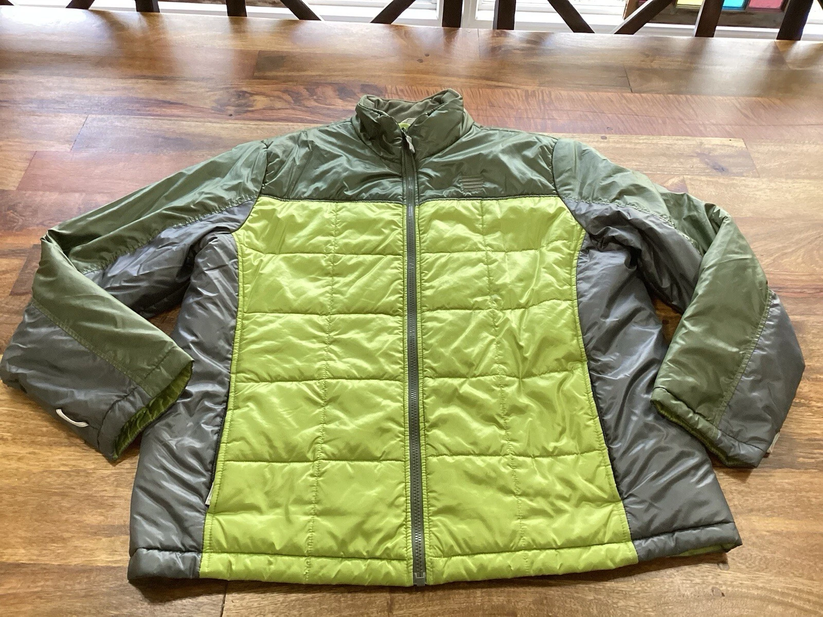Lands End Men’s Green Winter Coat Sz L