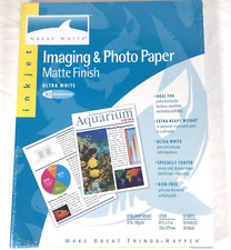 Great White Matte Imaging  Photo Paper 8.5" x 11" 50 Sheets Ex Heavy Weight