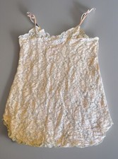 Vintage Secret Treasures Nightgown Pink Floral Lace Lingerie Sheer 90s y2k Large