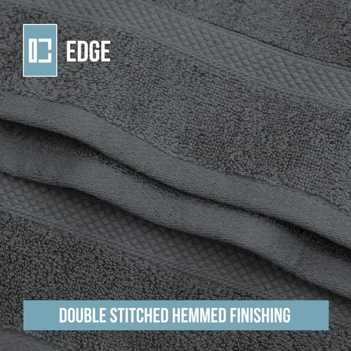 2 x Extra Large Jumbo Bath Sheets 100% Combed Cotton 650GSM Towels 90cmx180cm - Picture 8 of 29