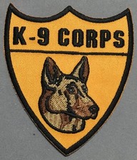 Cuerpo K-9 de la Guardia Costera de la Marina de los Marines del Ejército.  Parche Perros en el Ejército