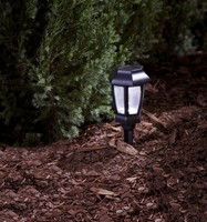 Pathway Lantern White Solar Led Lights Black Plastic Walkways Garden Home Decor Pathway Lantern White Solar Led Lights Black Plastic Walkways Garden Home Decor