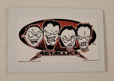 METALLICA Vintage 2000 Brand Imports VENDING MACHINE STICKER CARD + SLEEVE Metal