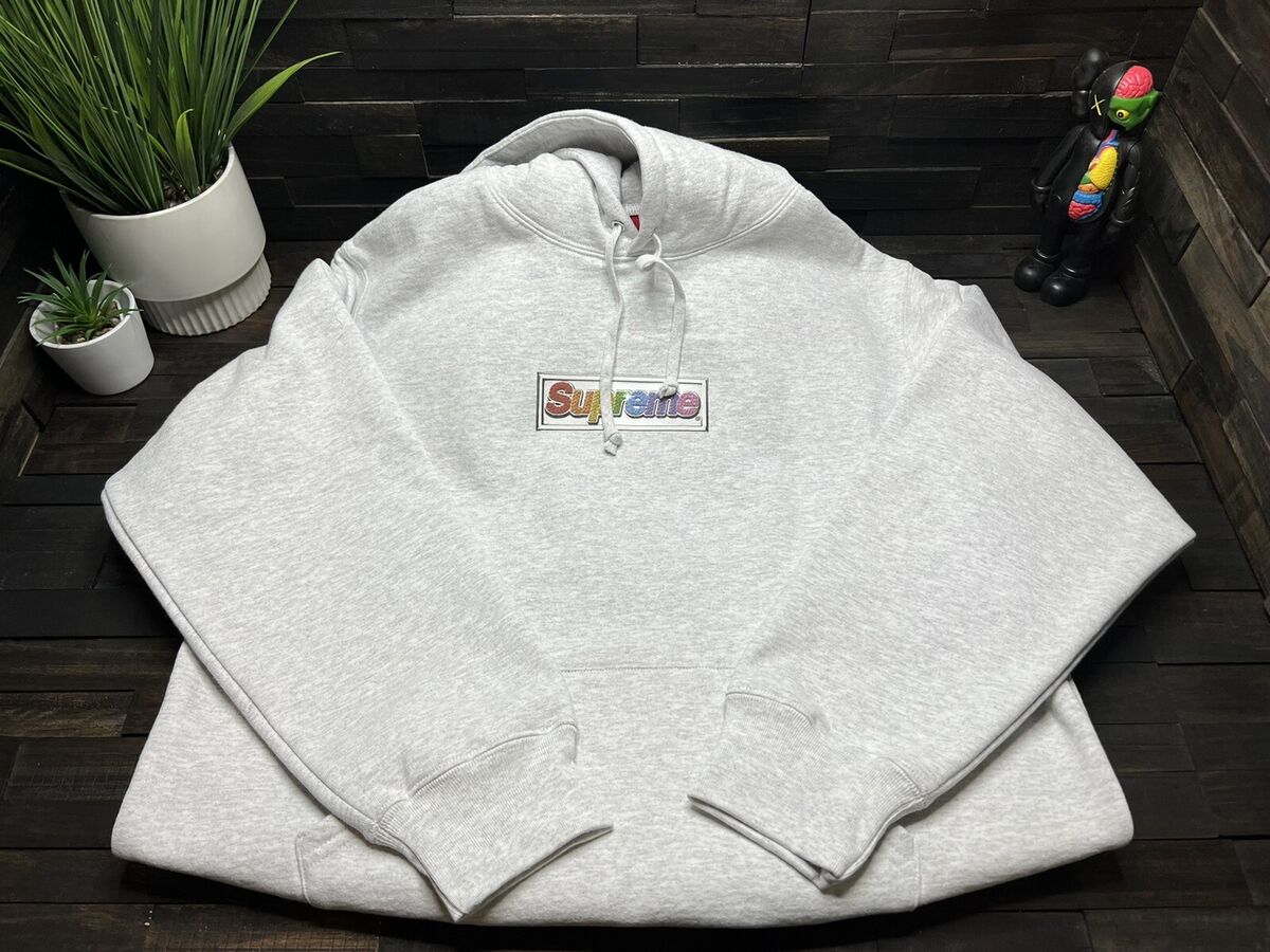 supreme box logo ash grey m - スウェット