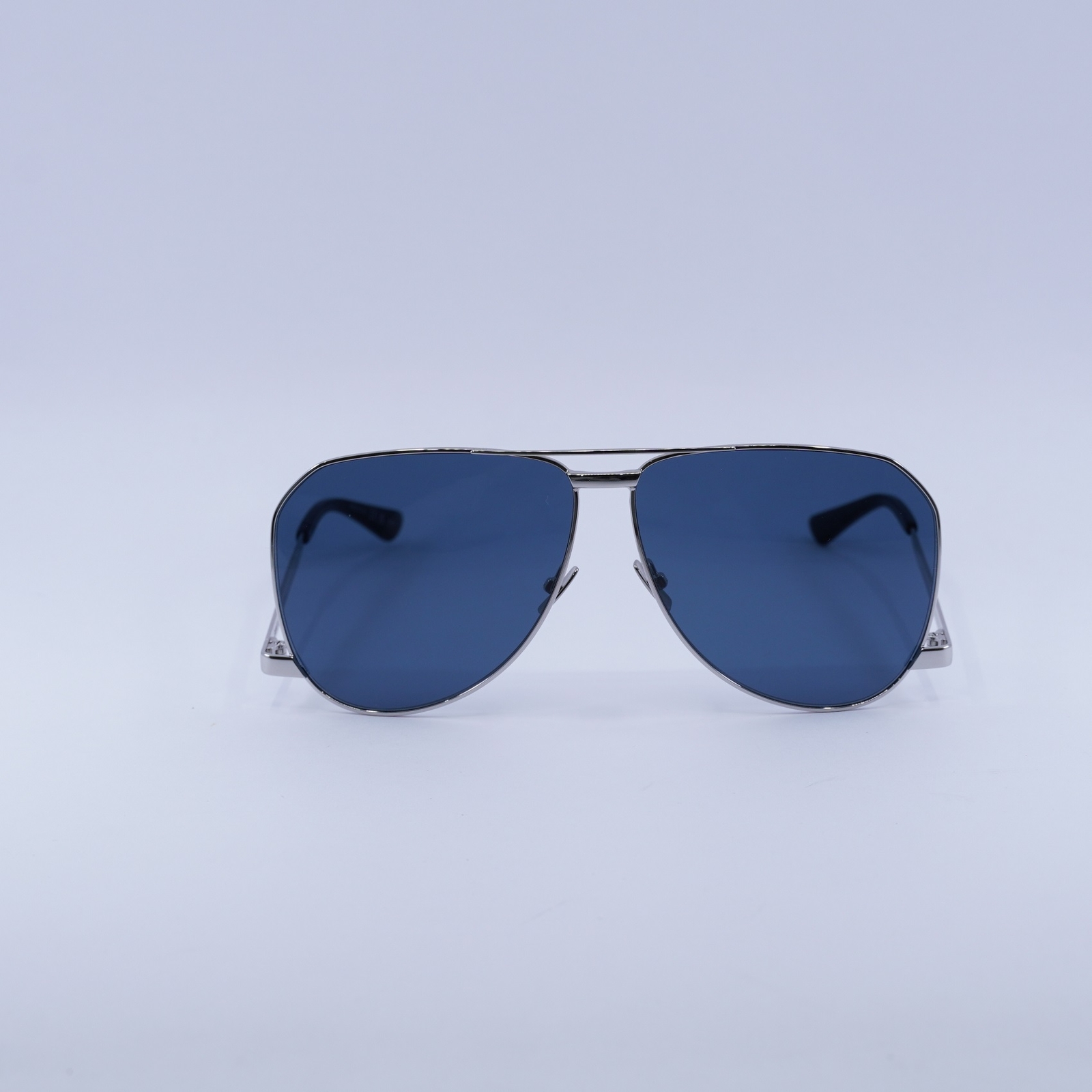 Occhiali da sole Saint Laurent SL690DUST 003 argento blu 61 11 140 nuovi