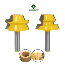 2PCS 8mm Shank Joint Router Bits Set Tongue & Groove SPECIALTY Cutter