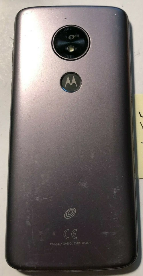 Motorola MOTO E5 XT1920 (Tracfone) Black Smartphone 2 Cracks NO Power  - Image 2 of 2