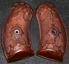 H&R American Double Action large frame pistol grips antique copper plastic+screw