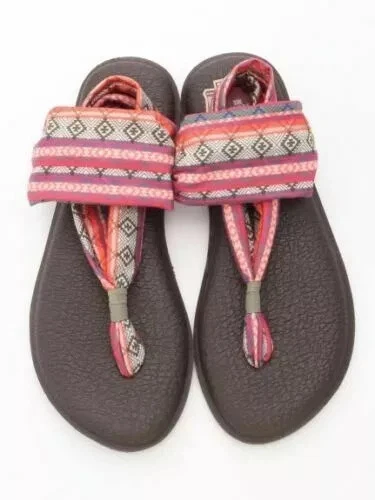 Auténtica sandalia chancla mujer Sanuk Yoga Sling 2 estampados SWS10535 OMTS talla 10 Foto 3 de 4