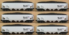 MTH Railking 30-8004 Union Pacific D/C 6-Car Coal Hopper Set O-Gauge FAC SAMPLE