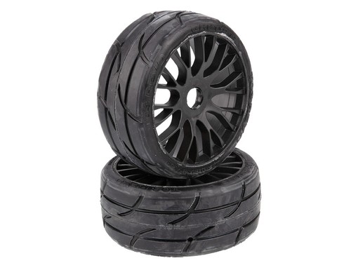 GRP 1 : 8 Gt Course Jeu Roue Complète T03 Revo XM5 Jante Noir 20 Rayons Flex M