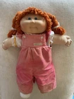 Vintage Cabbage Patch Kids Doll Red Hair Yarn Corduroy Outfit 1982