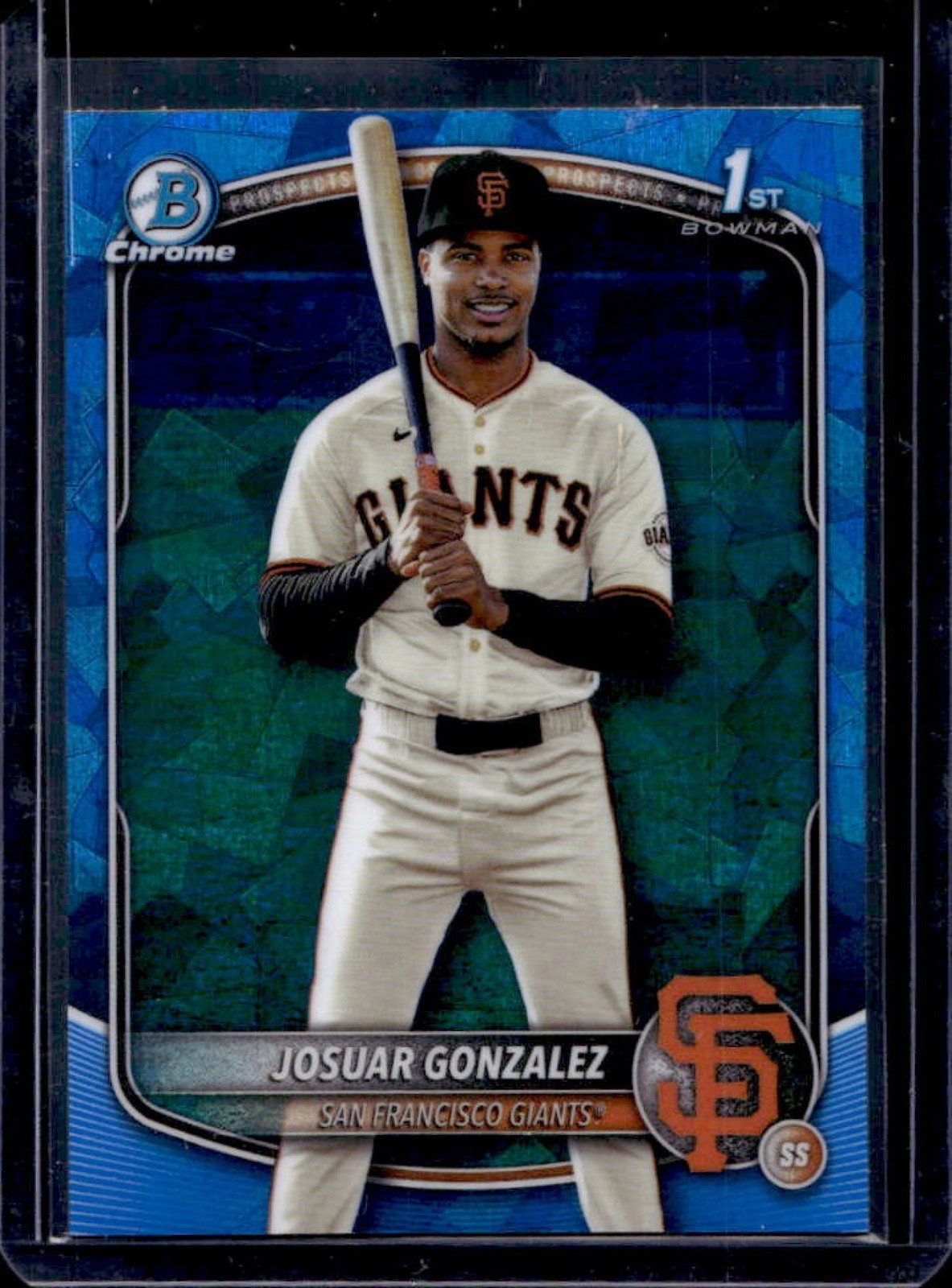 2025 Bowman Chrome Sapphire Josuar Gonzalez 1st #BCP-153 Giants