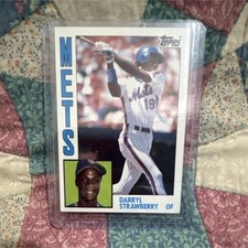 Topps 1984 Topps Darryl Strawberry New York Mets #182 Rookie Baseball Card