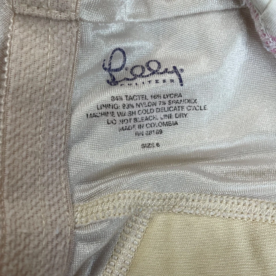 Tankini de guinga rosa blanco Lilly Pulitzer y conjunto inferior para mujer 6 vintage Foto 4 de 4